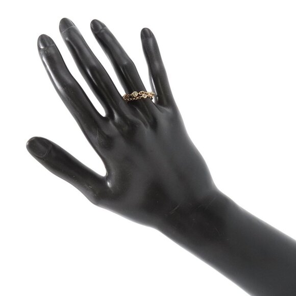 HERMES Chaine d'Ancre Chaos Ring PM Size 51/Approximately No. 9 18K Pink Gol. - Picture 9 of 10